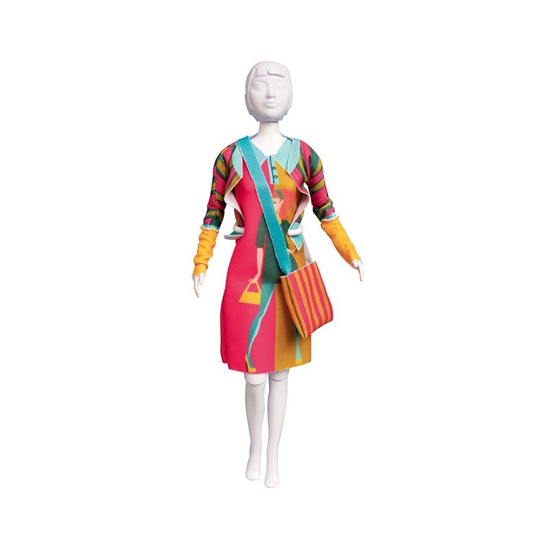 Set de croitorie hainute pentru papusi Couture Lizzy Model, Dress Your Doll
