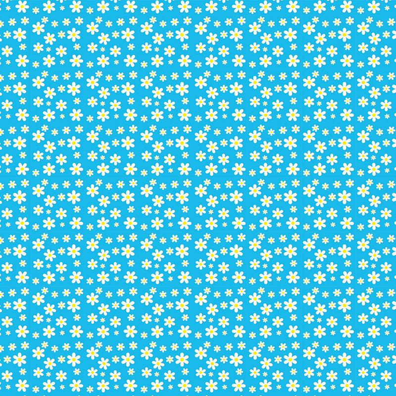Set de materiale hainute pentru papusi Couture Blue Daisy, Dress Your Doll