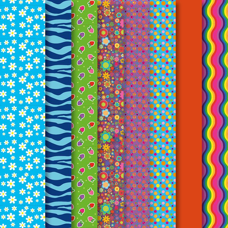 Set de materiale hainute pentru papusi Couture Blue Daisy, Dress Your Doll