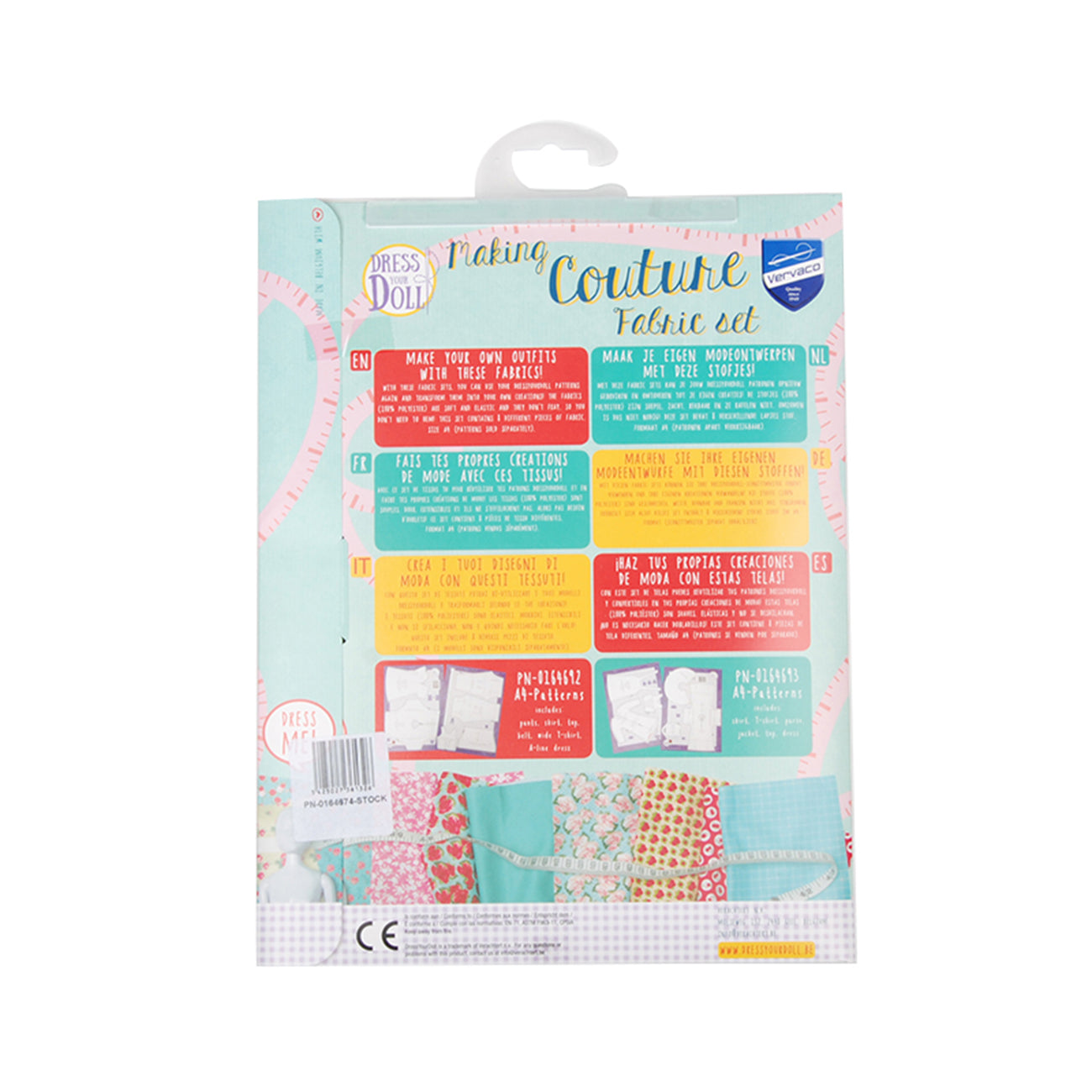Set de materiale hainute pentru papusi Couture Greens, Dress Your Doll