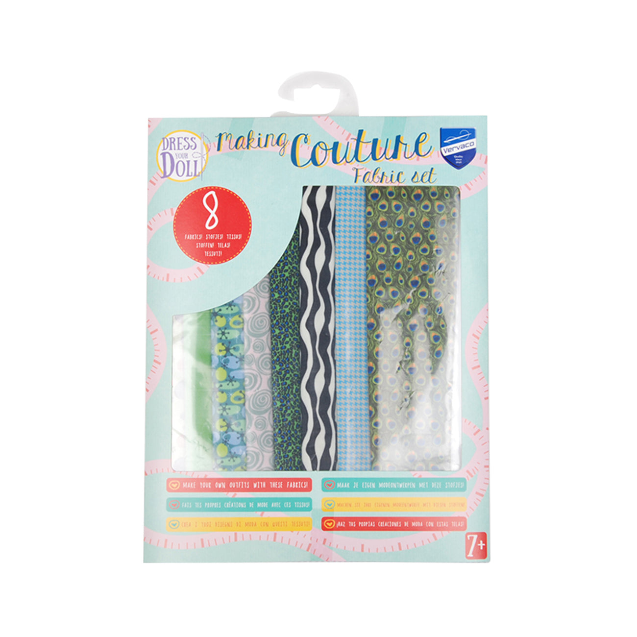 Set de materiale hainute pentru papusi Couture Greens, Dress Your Doll