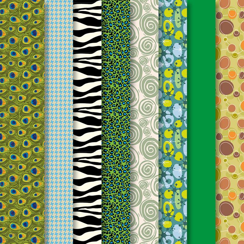 Set de materiale hainute pentru papusi Couture Greens, Dress Your Doll