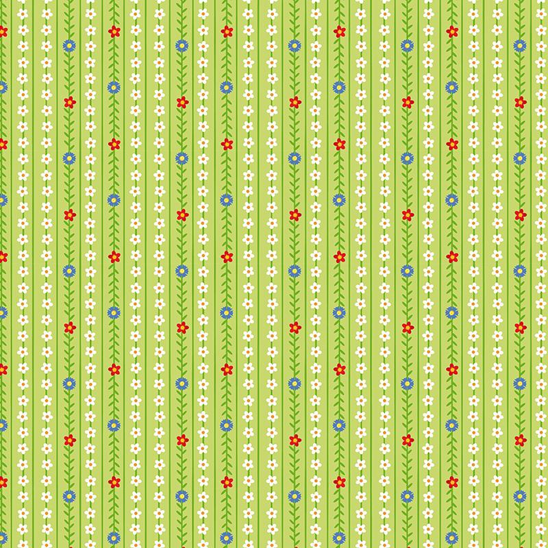 Set de materiale hainute pentru papusi Couture Floral squares, Dress Your Doll