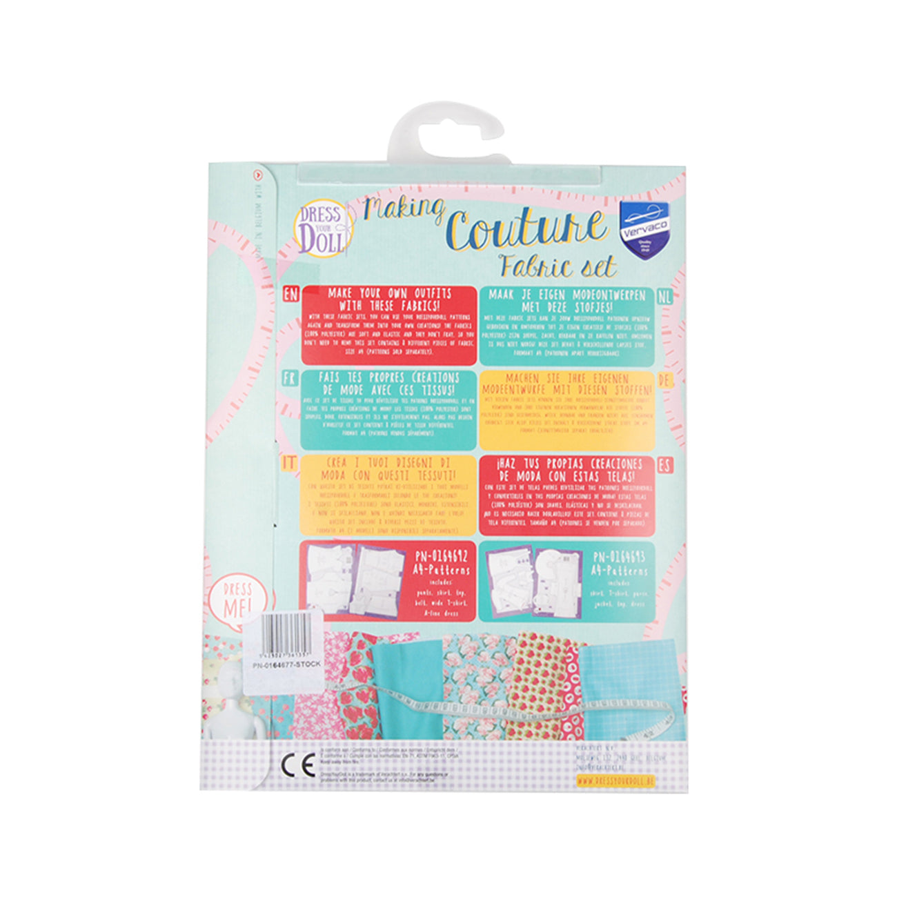 Set de materiale hainute pentru papusi Couture Mint, Dress Your Doll