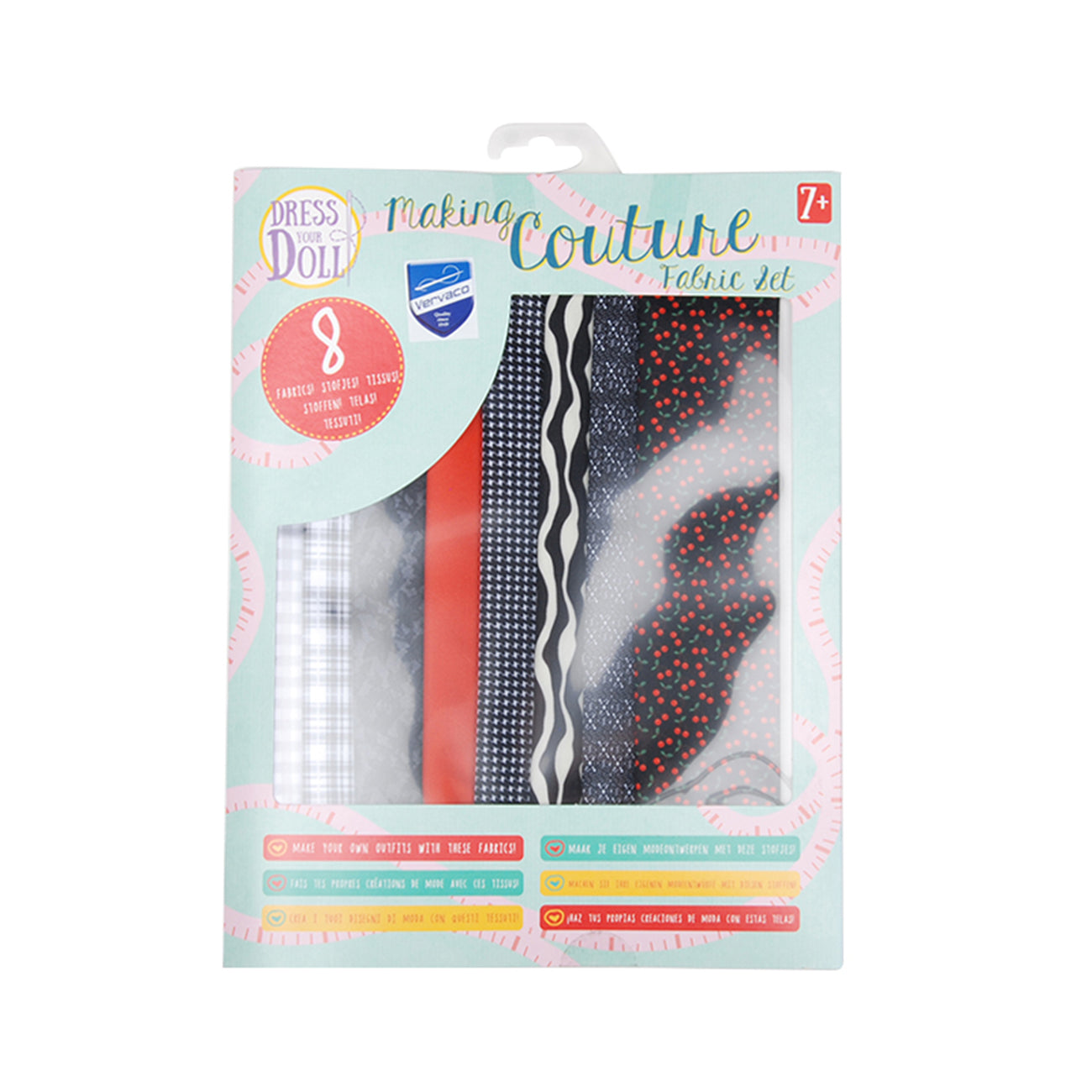 Set de materiale hainute pentru papusi Couture Cherry, Dress Your Doll