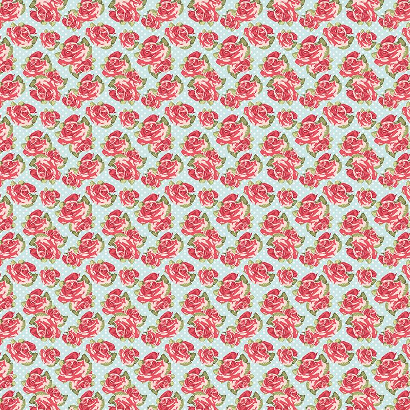 Set de materiale hainute pentru papusi Couture Red Roses, Dress Your Doll
