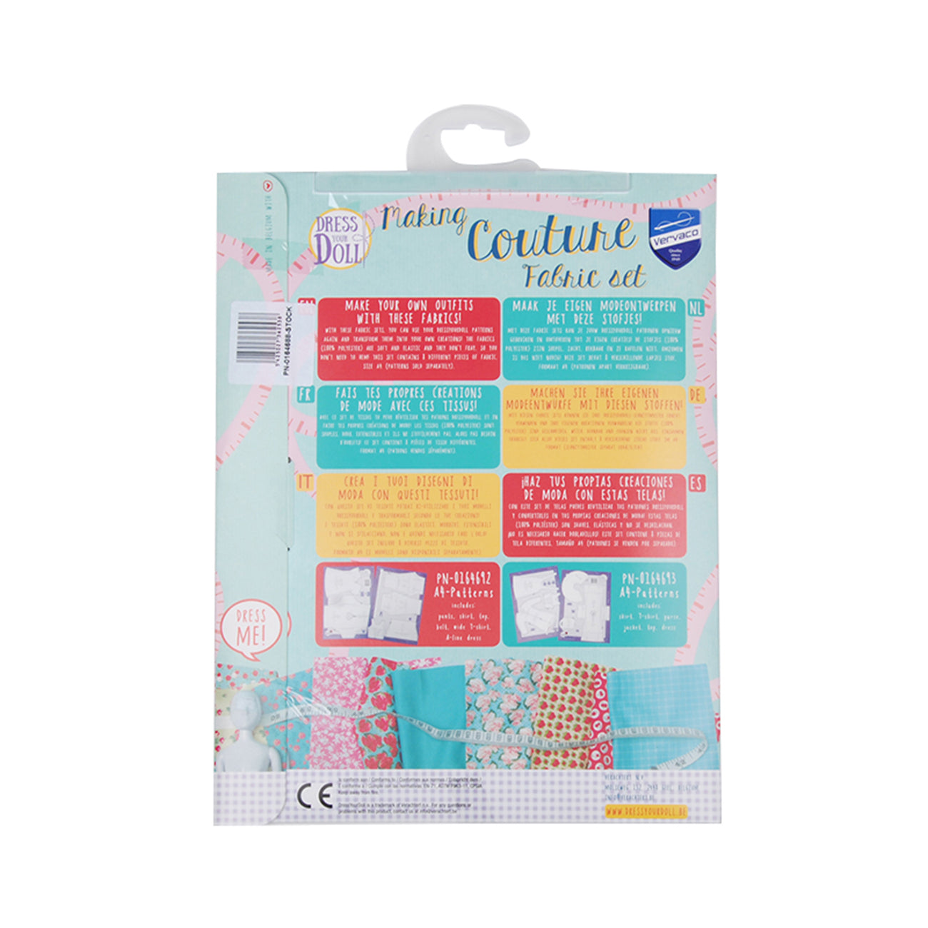 Set de materiale hainute pentru papusi Couture Little Birds, Dress Your Doll