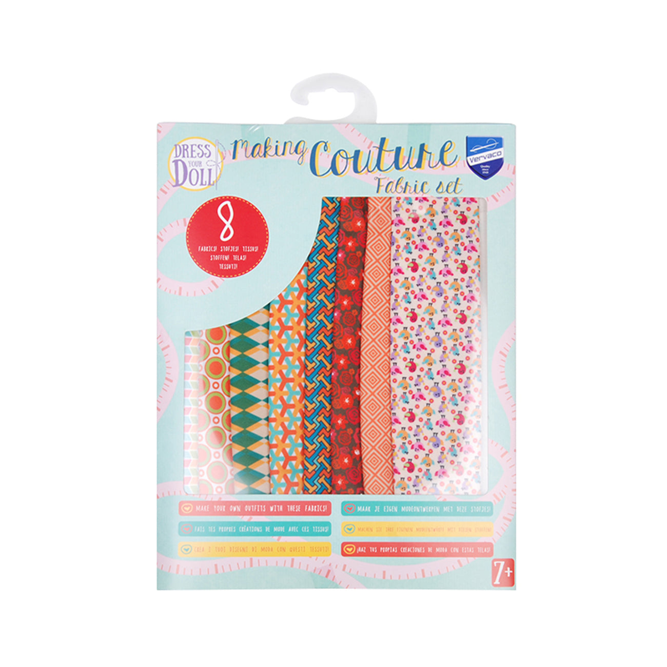Set de materiale hainute pentru papusi Couture Little Birds, Dress Your Doll