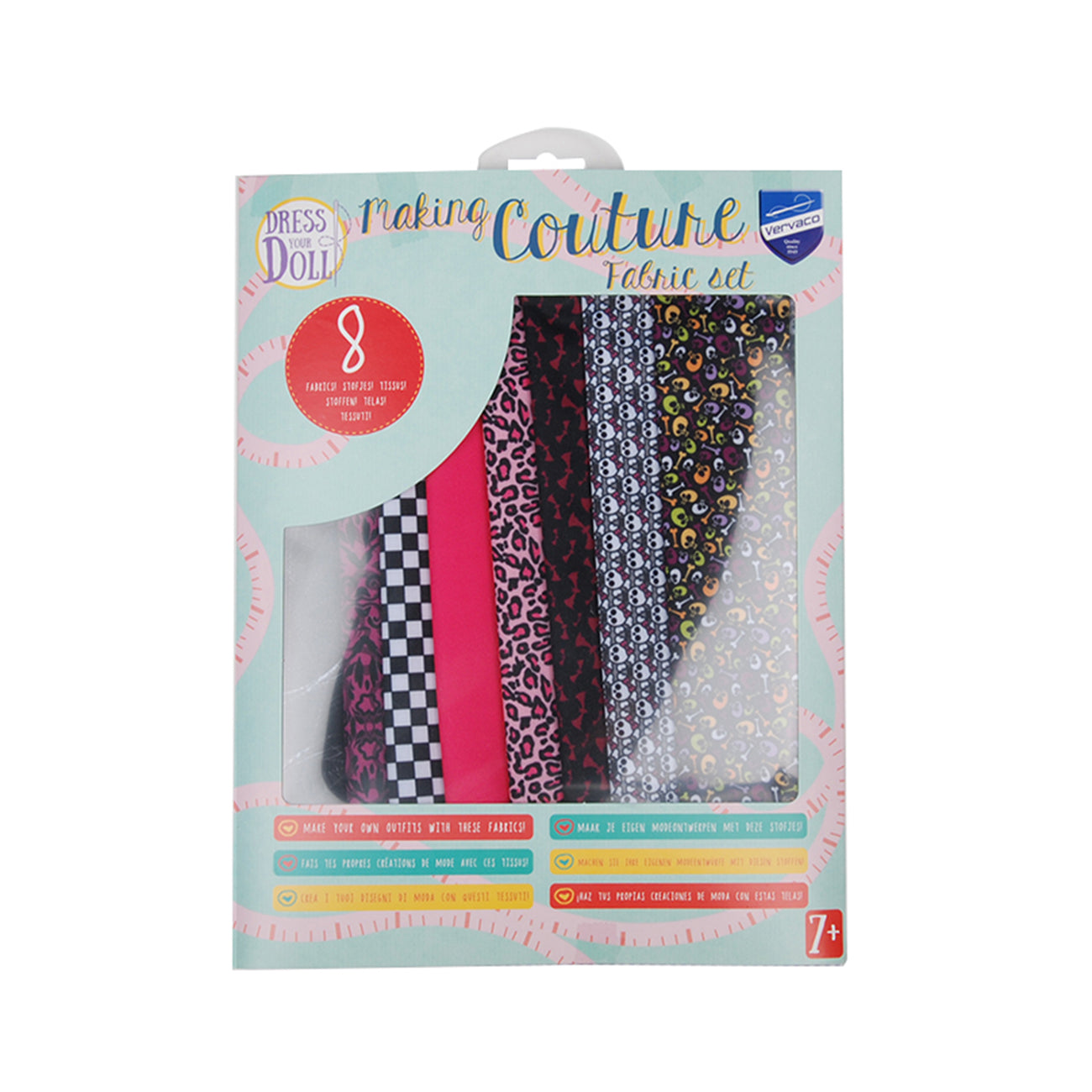 Set de materiale hainute pentru papusi Couture Monster Selection, Dress Your Doll