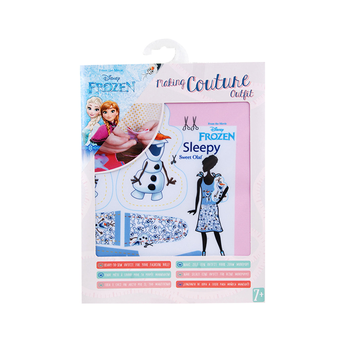 Set de croitorie hainute pentru papusi Couture Disney Sleepy Sweet Olaf, Dress Your Doll