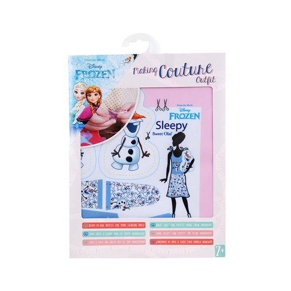 Set de croitorie hainute pentru papusi Couture Disney Sleepy Sweet Olaf, Dress Your Doll
