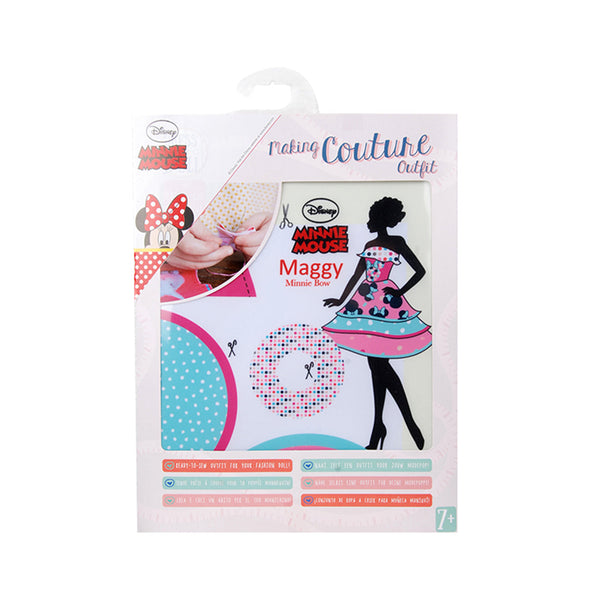 Set de croitorie hainute pentru papusi Couture Disney Maggy Minnie Bow, Dress Your Doll