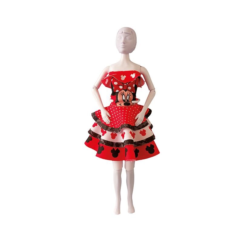 Set de croitorie hainute pentru papusi Couture Disney Maggy Minnie Dots, Dress Your Doll