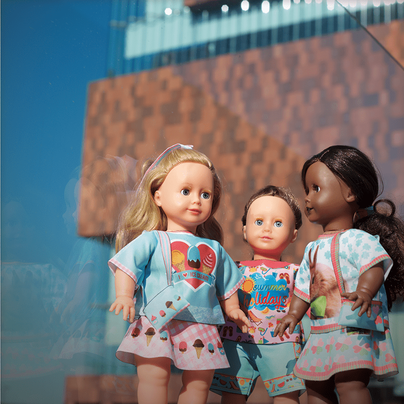 Set de croitorie hainute pentru papusi Couture Emily I love ice cream, Dress Your Doll