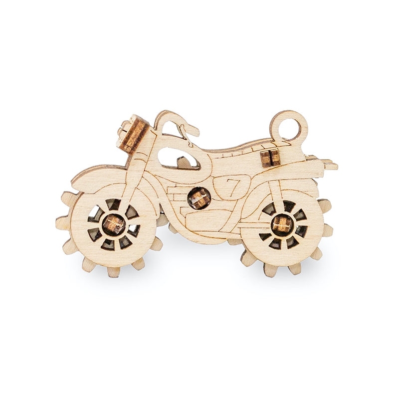 Set constructie mini cu mecanism Puzzle 3D EWICK: BIKE din lemn 10 piese @ EWA