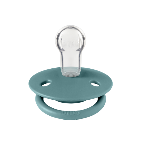 BIBS - Suzeta De Lux Silicon, tetina rotunda, marime universala (0-3 ani)-Island Sea