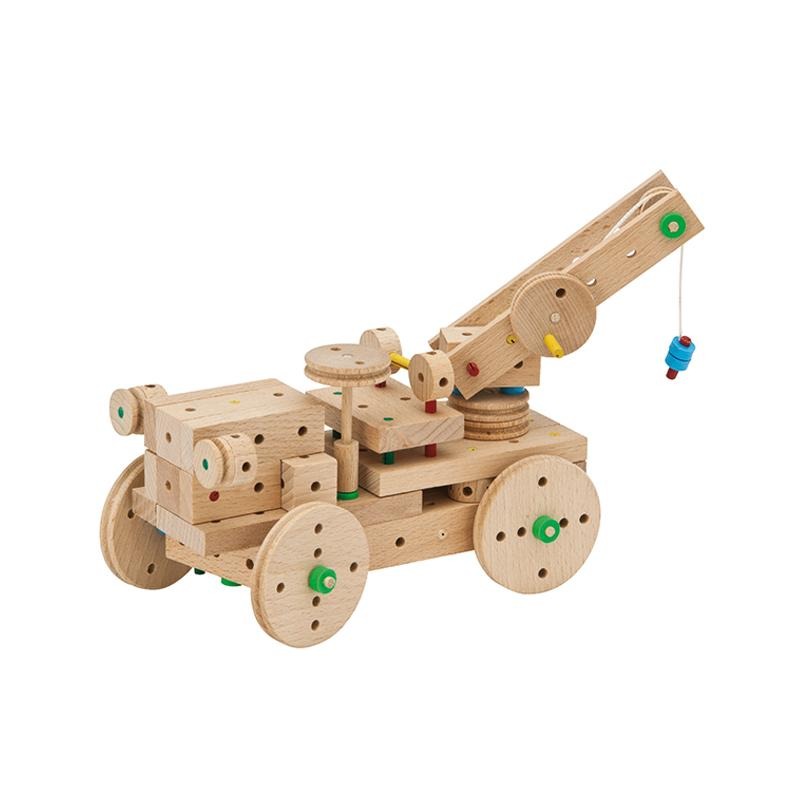 Set cuburi de constructie din lemn Explorer 200, +5 ani, Matador