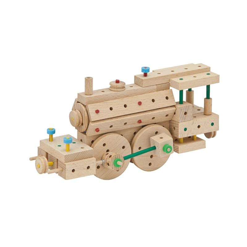 Set cuburi de constructie din lemn Explorer 200, +5 ani, Matador