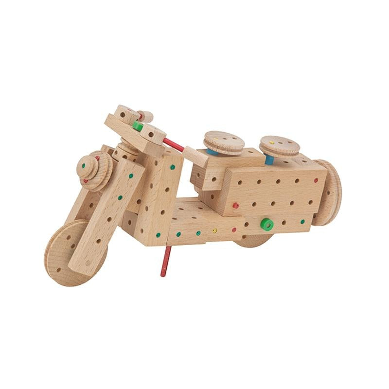 Set cuburi de constructie din lemn Explorer 200, +5 ani, Matador