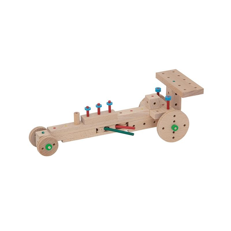 Set cuburi de constructie din lemn Explorer XL, +5 ani, Matador