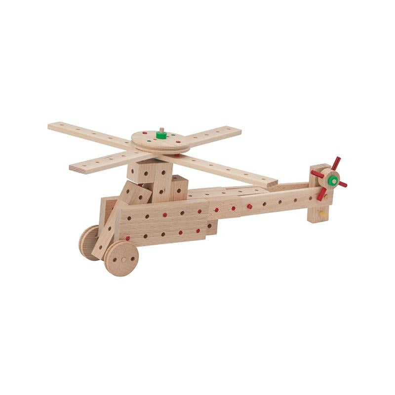 Set cuburi de constructie din lemn Explorer XL, +5 ani, Matador