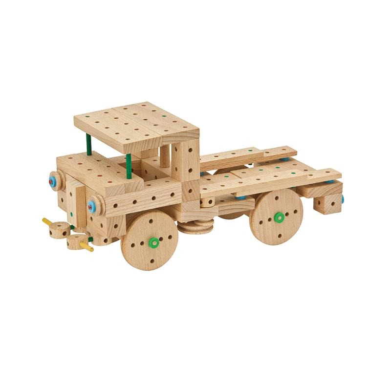 Set cuburi de constructie din lemn Explorer XL, +5 ani, Matador