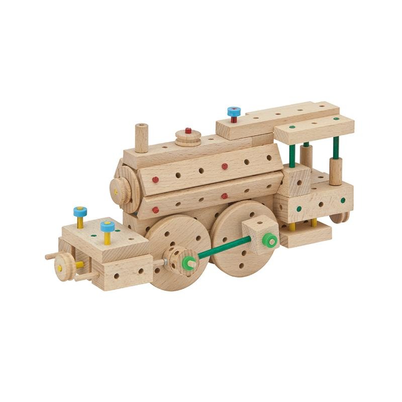 Set cuburi de constructie din lemn Explorer XL, +5 ani, Matador