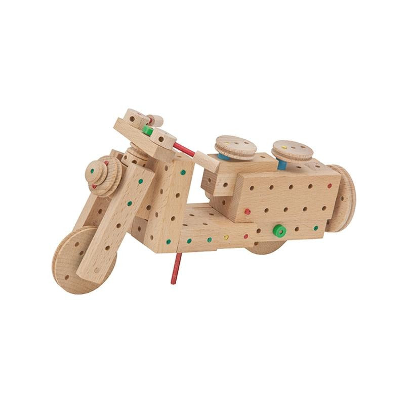 Set cuburi de constructie din lemn Explorer XL, +5 ani, Matador