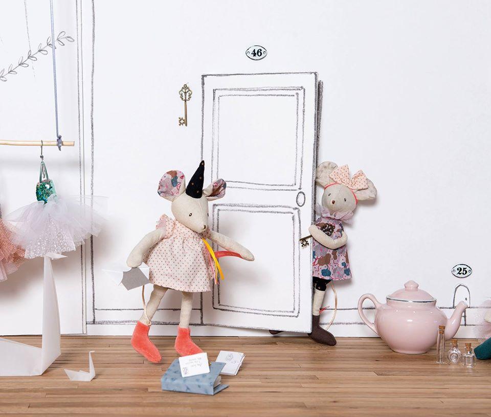 Jucarie plus muzicala Soricica, 0 ani+, Moulin Roty - Manute Creative