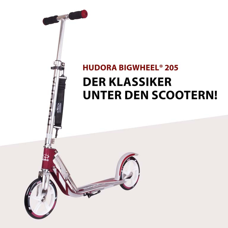Trotinetă Big Wheel® 205 Magenta, Hudora