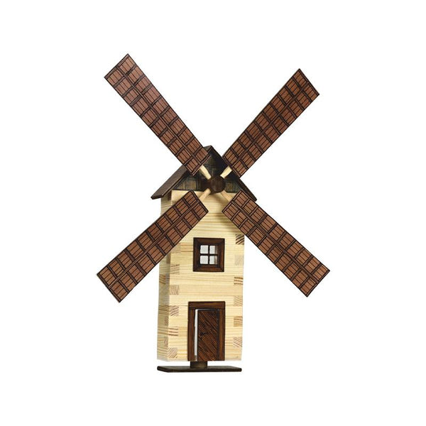Set Moara de vant din lemn decorativa pentru perete, Walachia - Manute Creative