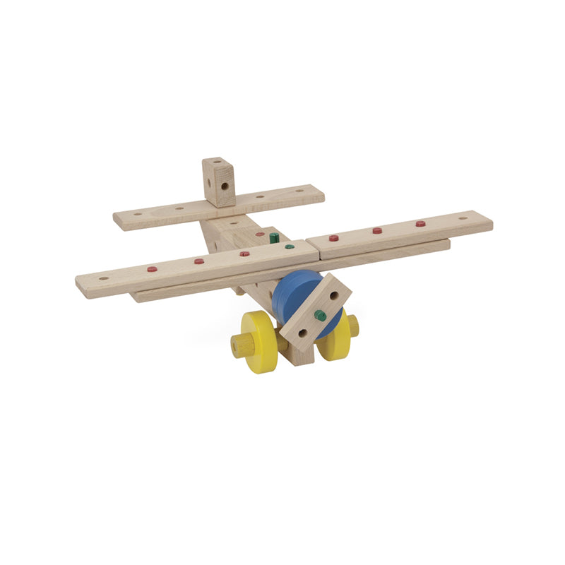 Set cuburi de constructie din lemn Maker 263 piese, +3 ani Matador