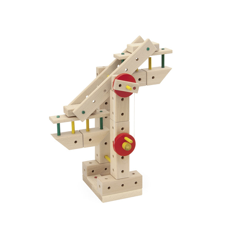 Set cuburi de constructie din lemn Maker 263 piese, +3 ani Matador