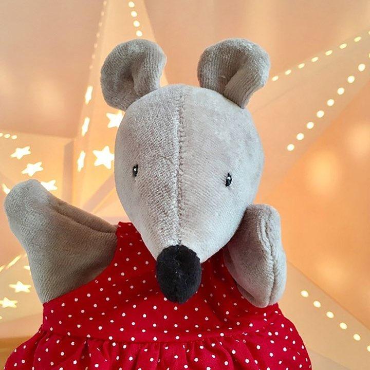 Jucarie plus bebe soricica Nini medie, 0 ani+, Moulin Roty - Manute Creative