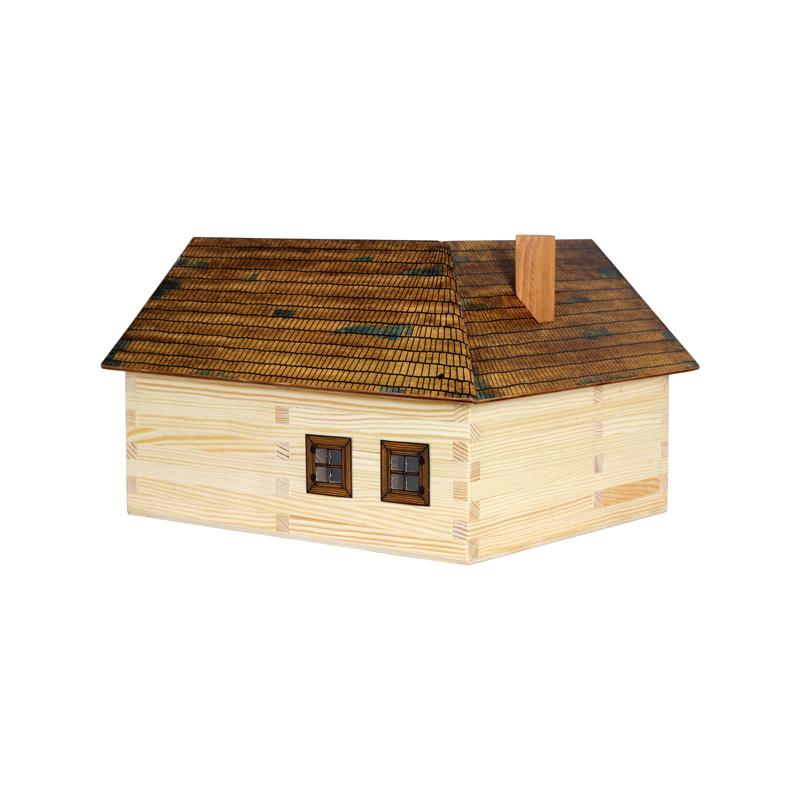 Set constructie arhitectura Casuta ideala, 154 piese din lemn, Walachia - Manute Creative