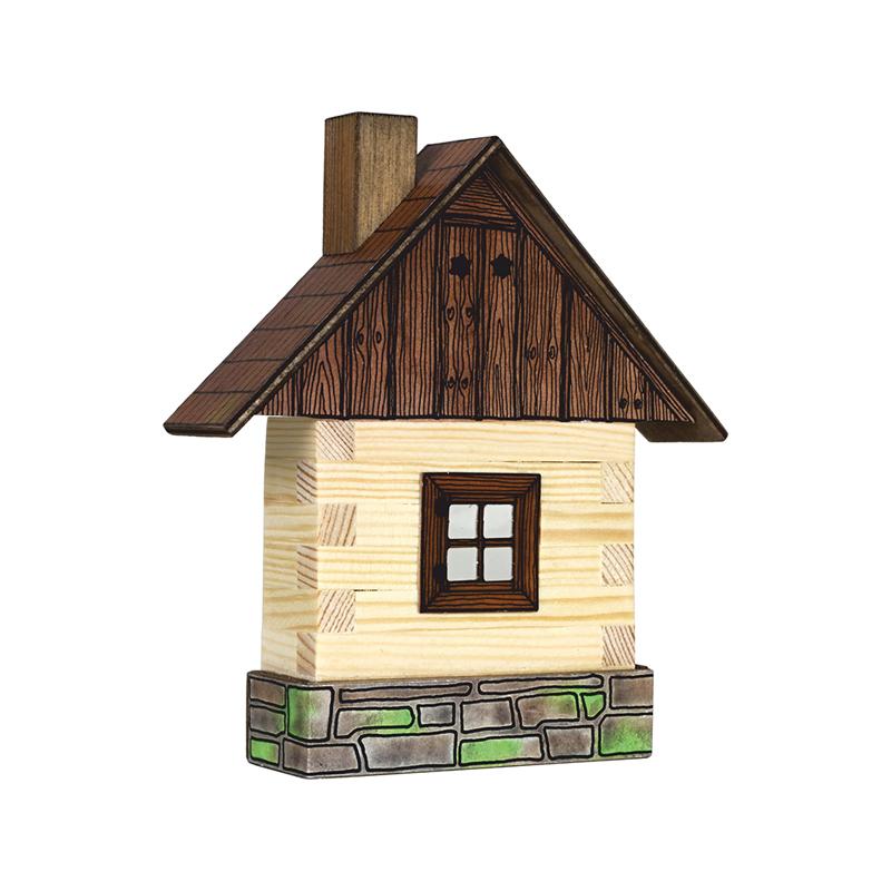 Set Cabanuta din lemn decorativa pentru perete, Walachia - Manute Creative