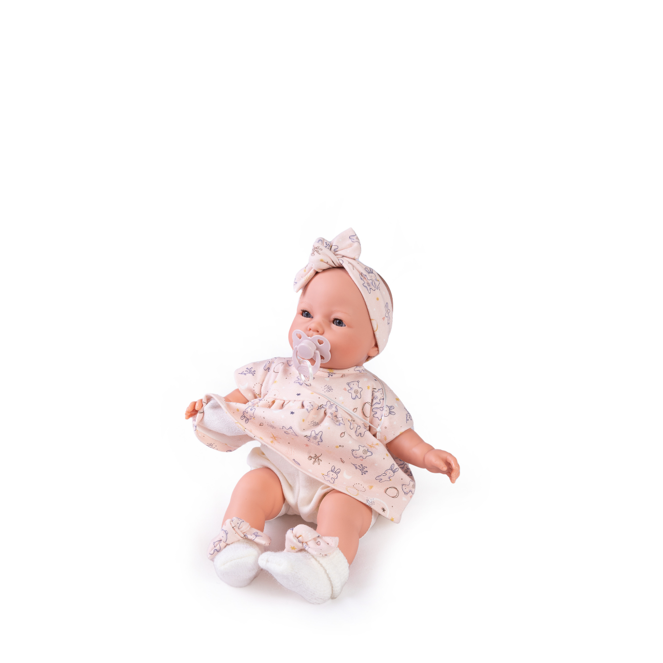 Papusa Bimba Cu Mecanism De Sunet, Paturica De Primavara, 37 cm, Antonio Juan