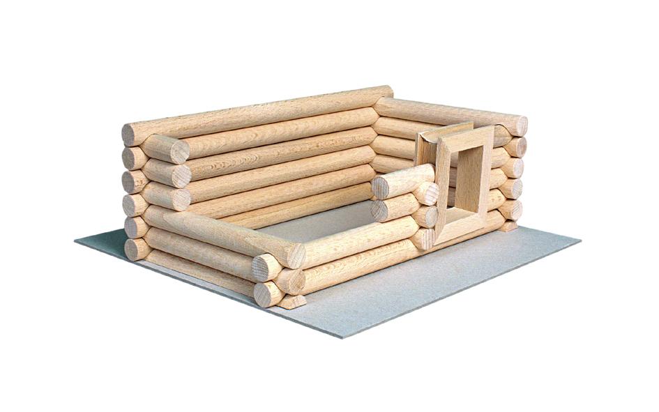 Set constructie arhitectura Vario Suitcase, 72 piese din lemn, Walachia - Manute Creative