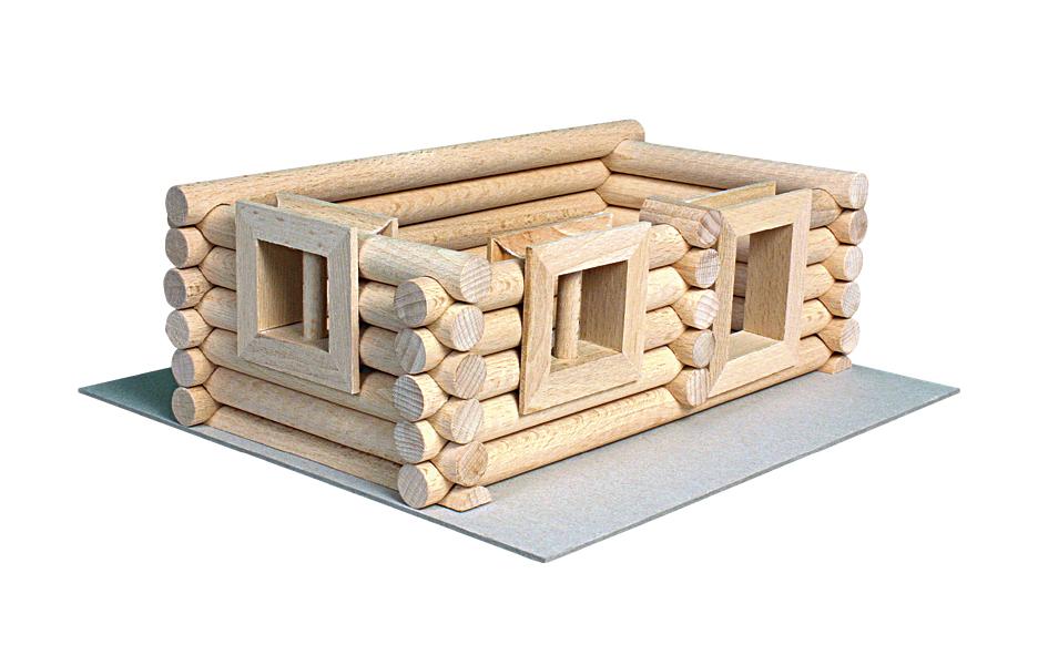Set constructie arhitectura Vario Suitcase, 72 piese din lemn, Walachia - Manute Creative