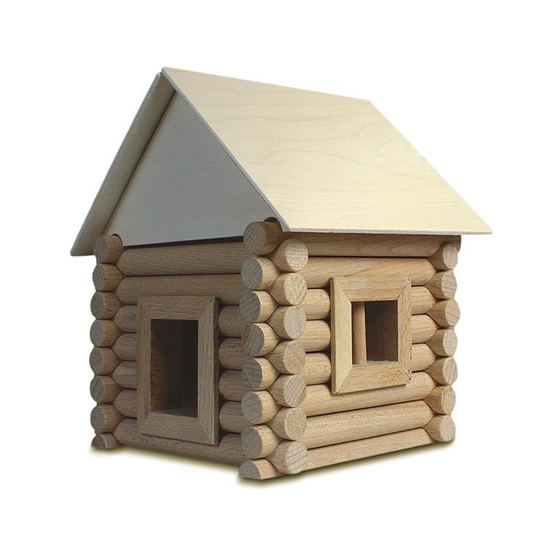Set constructie arhitectura Vario, 72 piese din lemn, Walachia - Manute Creative