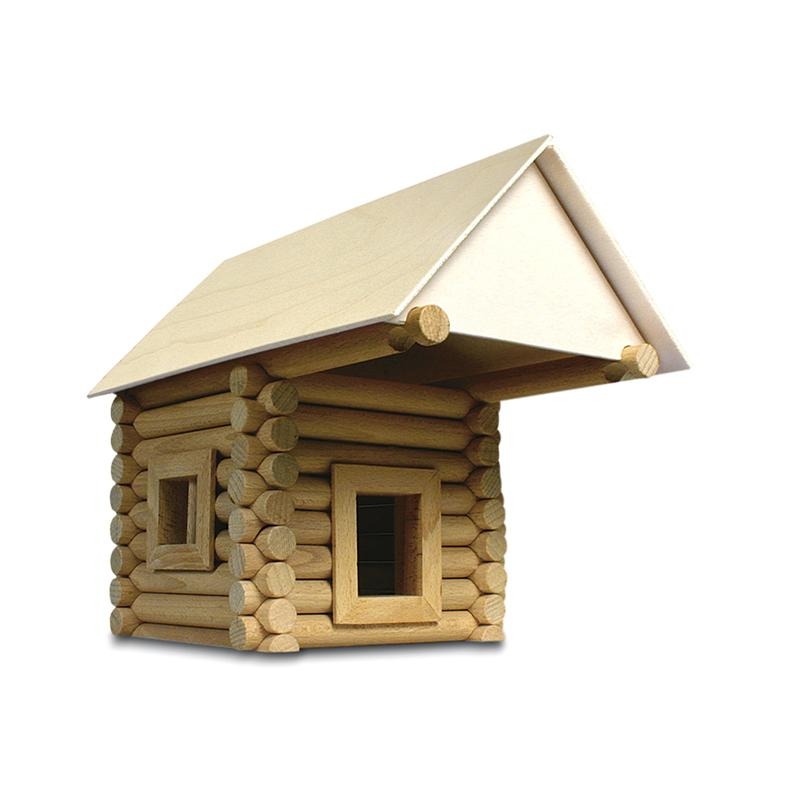 Set constructie arhitectura Vario, 72 piese din lemn, Walachia - Manute Creative