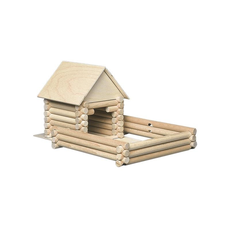 Set constructie arhitectura Vario Suitcase, 72 piese din lemn, Walachia - Manute Creative