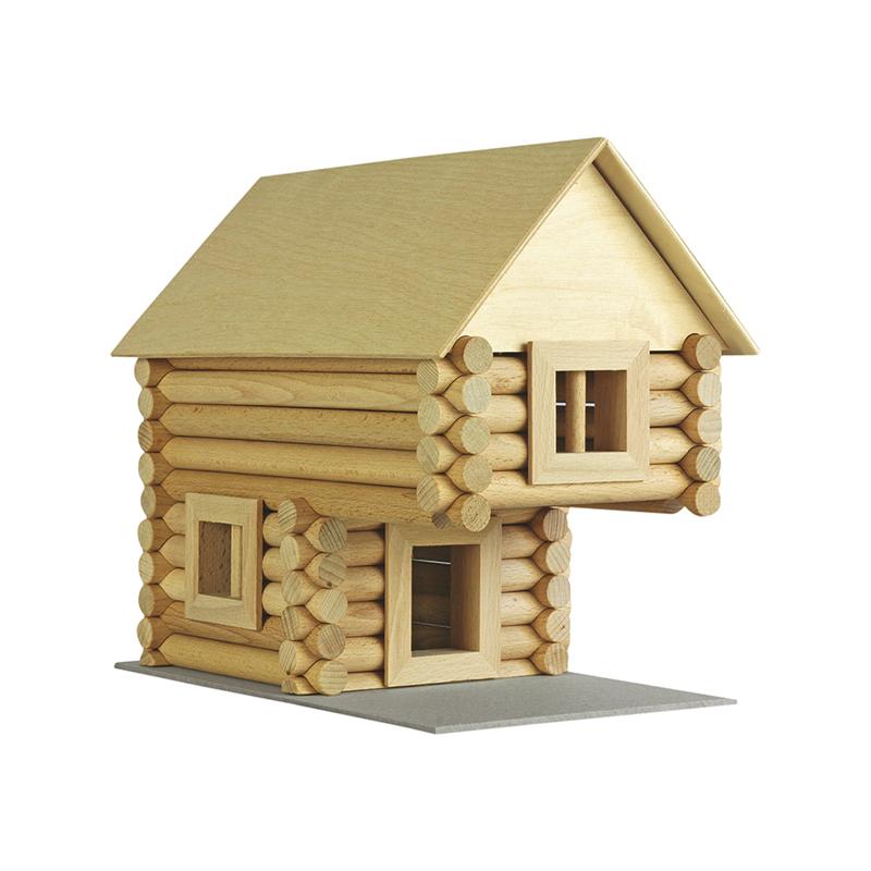 Set constructie arhitectura Vario Suitcase, 72 piese din lemn, Walachia - Manute Creative