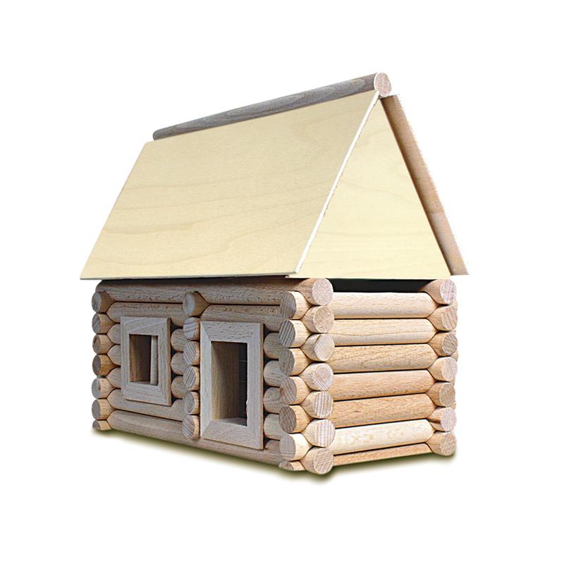 Set constructie arhitectura Vario XL, 184 piese din lemn, Walachia - Manute Creative