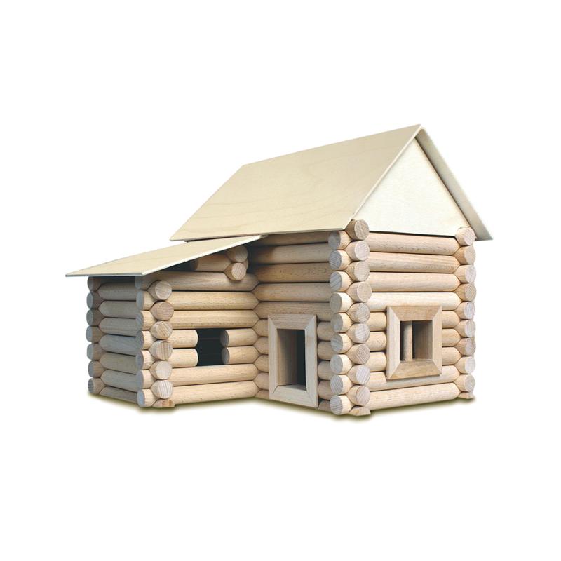 Set constructie arhitectura Vario XL, 184 piese din lemn, Walachia - Manute Creative
