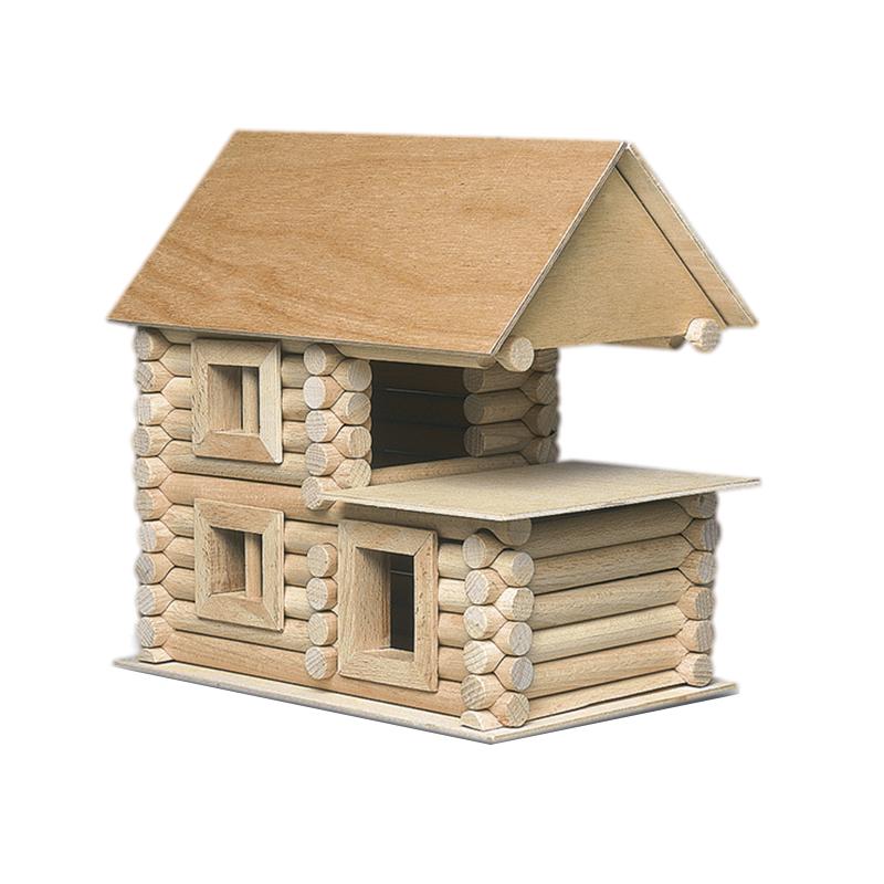 Set constructie arhitectura Vario XL, 184 piese din lemn, Walachia - Manute Creative