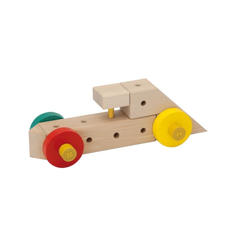 Set cuburi de constructie din lemn Maker 300, +3 ani, Matador