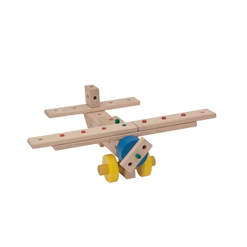Set cuburi de constructie din lemn Maker 400, +3 ani, Matador