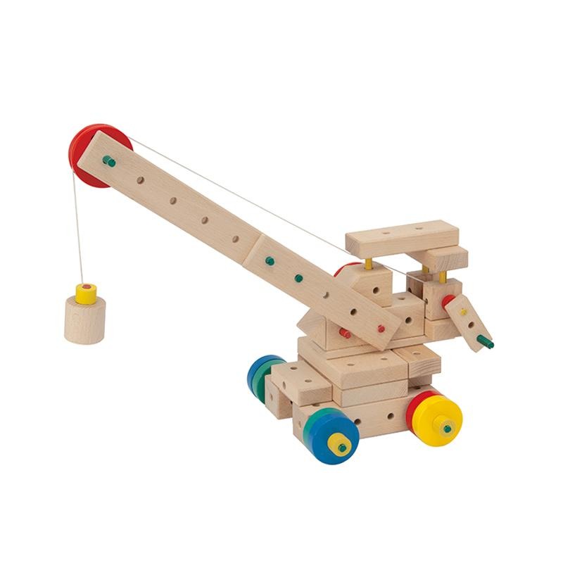 Set cuburi de constructie din lemn Maker 400, +3 ani, Matador