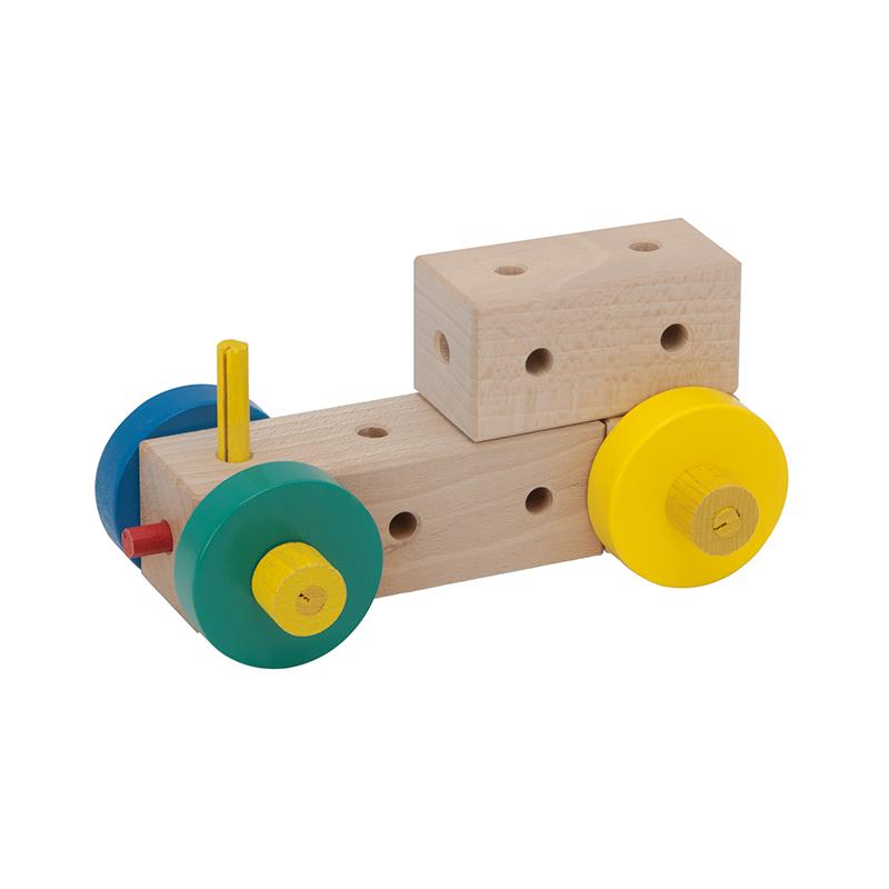 Set cuburi de constructie din lemn Maker XL, +3 ani, Matador